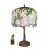 Stolní lampa Tiffany Wisteria s kovovým podstavcem