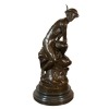 Mercury upevnění jeho nakloní - bronzová socha - sochy - 