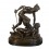Perseus hält den Kopf der Medusa - Bronzestatue