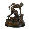 Perseus drží hlavu Medusa - bronzová socha slavných sochařů - 