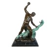 Hercule combattant Acheloüs - Statue en bronze