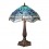 Stolní lampa Tiffany Dragonfly modrá