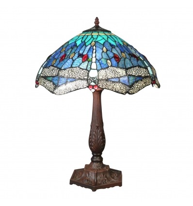 Lampa ve stylu Tiffany vážky - secesní lampa