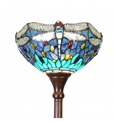 Stojací lampa Tiffany Dragonfly