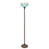 Tiffany floor lamp dragonflies blue and green - 