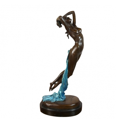 Statue en bronze "Une Heure de la Nuit" - Statuette Femme - 