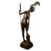 Bohyně Athéna - socha z bronzu z řecké mytologie - 