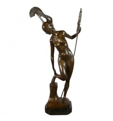 Diosa Atenea - Escultura De Bronce