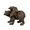 Posąg z brązu - niedźwiedź i jego niedźwiadki - Rzeźby zwierząt - 