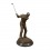 Szobor bronz - golf-lejátszó