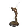 Statua di bronzo - golfista - Scultura in sport