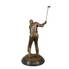 Bronzestatue - Golfspieler - Skulptur auf Sport
