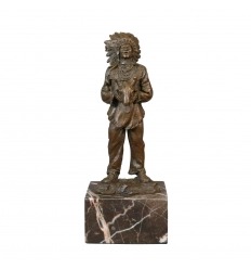 Bronzová socha Indián
