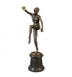 Танцор - статуя в бронзовый арт деко