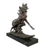 Caballo de bronce - estatua ecuestre y animal - 