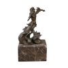 Statua in bronzo di poseidone, nettuno, mitologia greca - 