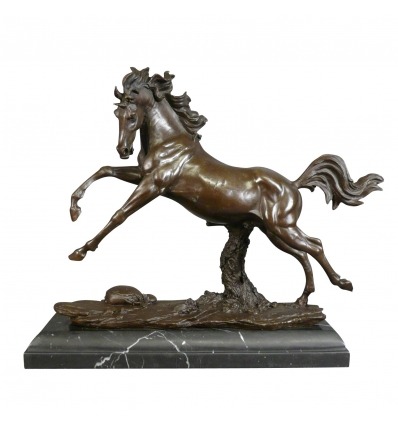 Hest - bronze Statue tabt voks afsendt inden 24 timer