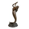 Bronze Statue - havfrue - Skulptur mytologisk