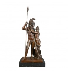 Estatua de bronce de marte y venus