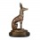 Staty i brons den guden Anubis
