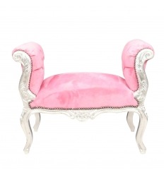 Banquette rose style baroque