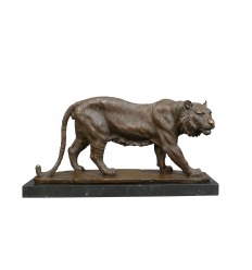 Bronz tigris-szobor