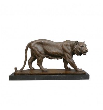 Tiger bronze statue - 