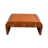 Tavolo basso in stile art deco in legno di palissandro con sei cassetti - mobili soggiorno