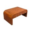 Tavolo basso in stile art deco in legno di palissandro con sei cassetti - mobili soggiorno