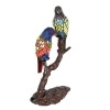 Paar papegaaien uit Tiffany style