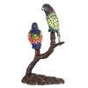 Paar Papageien Tiffany-Stil