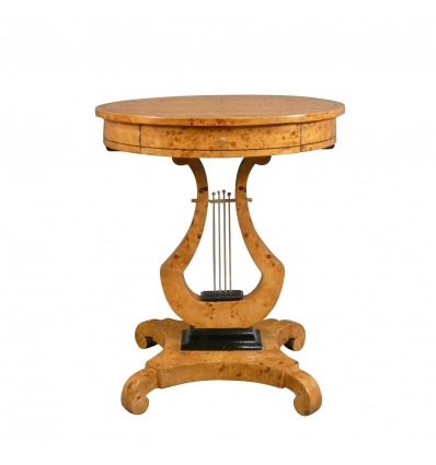Pedestal Charles X style mandolin-style furniture