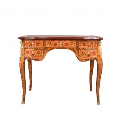 Úřad Ludvíka XV s krásnou intarzie fleurie - stylový nábytek