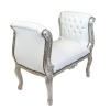 Белый и Серебряный - основание рококо барокко кресла - 