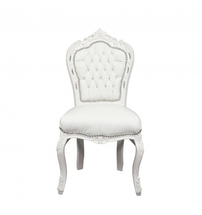 Baroque white chair - Baroque furniture cheap