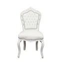 Krzesło w stylu barokowym biały - Meble w stylu barokowym, nie kochanie