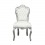 Barokní židle bílá a stříbrná