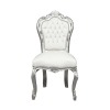 Bílé barokní křeslo - nábytek styl a barokní židle na prodej - 