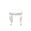 Puf blanco barroco - Sillones y muebles estilo