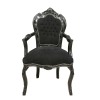Black baroque armchair - Baroque chairs - 