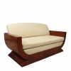 Art-deco kanapé értékes fából készült, az időszak, a művészet és a dekoráció