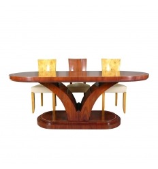 Art deco table in rosewood