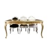 Baroque table in gilded wood