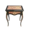 Louis XV pedestal table with a boulle marquetry