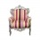 Multicolored baroque armchair