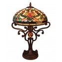Lampu Tiffany - série Indiana - svítidla a barokní křeslo - 