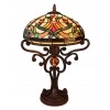 Lampa Tiffany - serien Indiana - armaturer och barock fåtölj - 