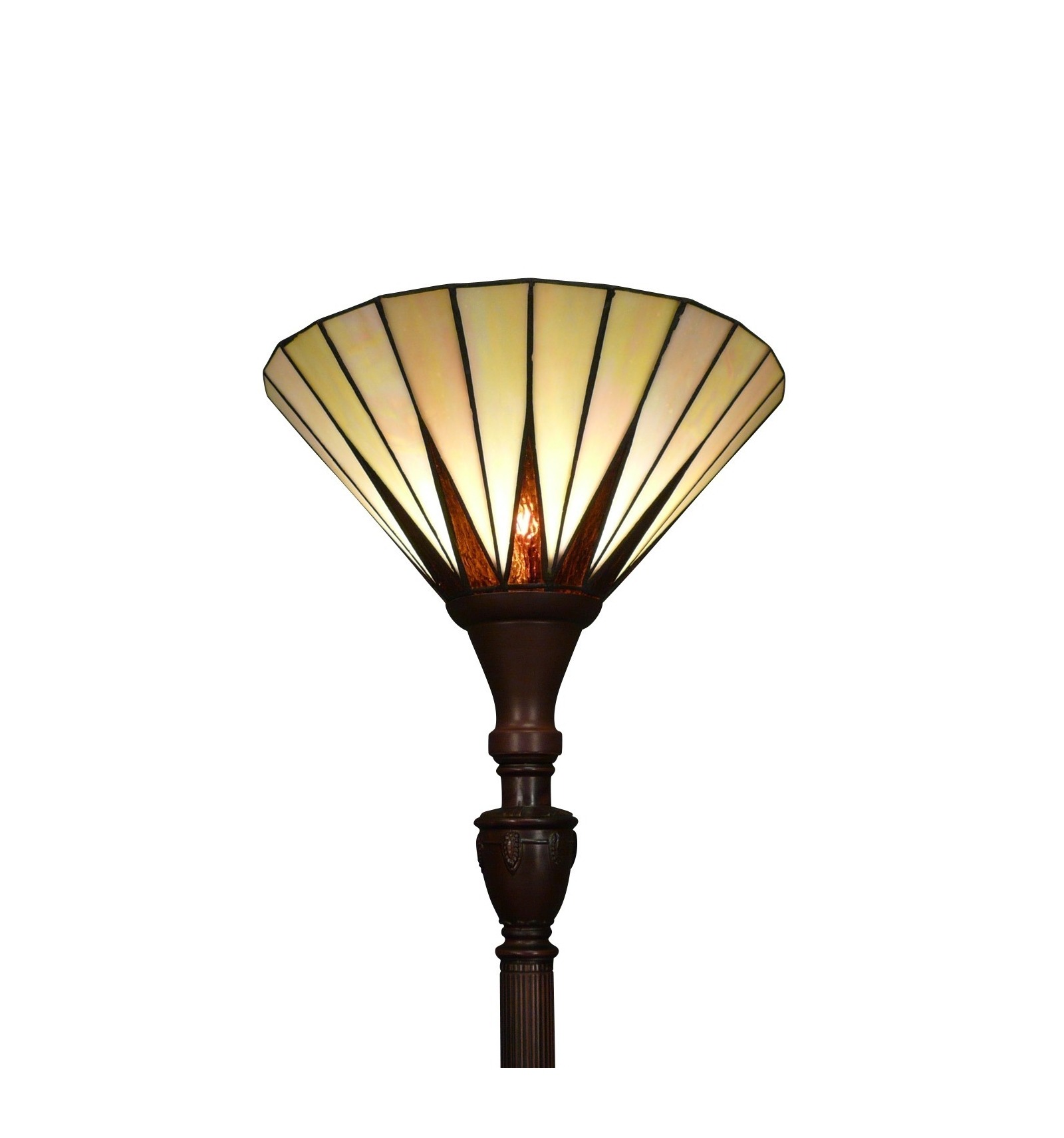 hoed shuttle druk Tiffany vloerlamp uplight - Memphis-serie - Tiffany lampen