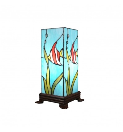 Tiffany lampa i form av fisk kolumn