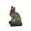 Statua in bronzo di un cat sitter